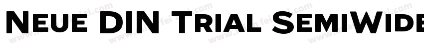 Neue DIN Trial SemiWide字体转换